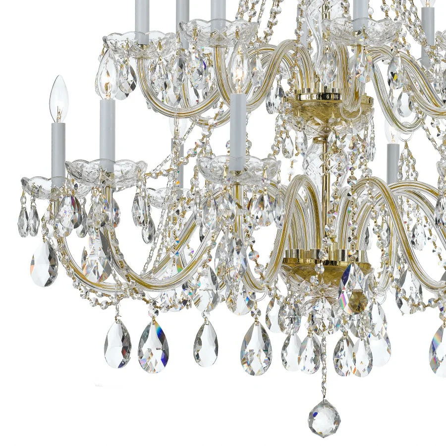 Crystorama Lighting Group Traditional Crystal 16 Light 37" Wide Crystal Chandelier with Swarovski Spectra Crystal Accents - Image 3