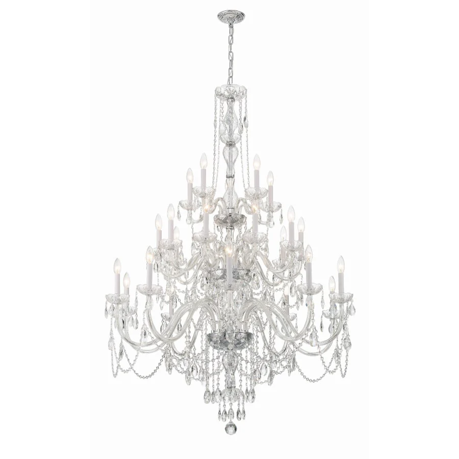 Crystorama Lighting Group Traditional Crystal 25 Light 45" Wide Crystal Candle Style Chandelier - Image 2