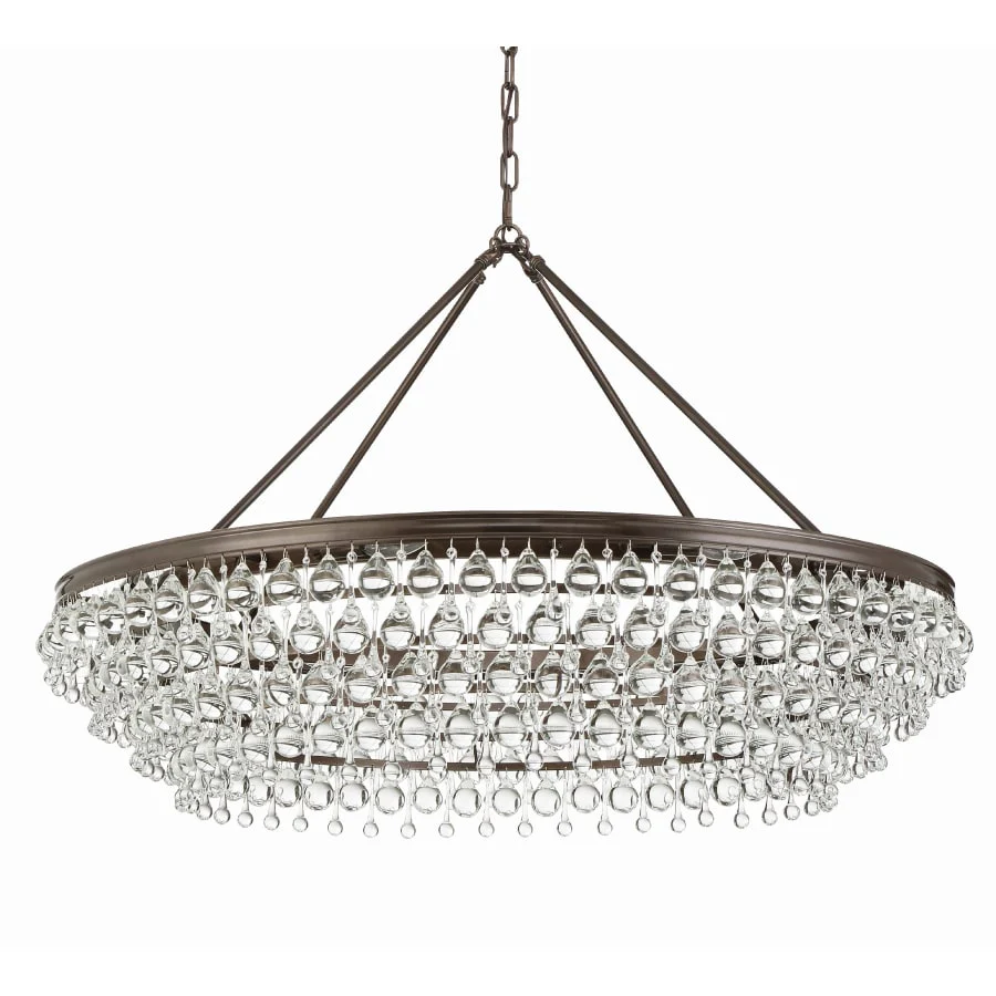 Crystorama Lighting Group Calypso 8 Light 40" Wide Chandelier with Clear Glass Accents - Image 1