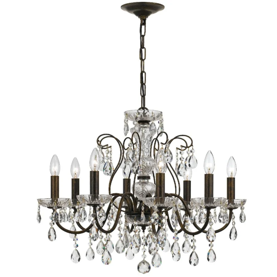 Crystorama Lighting Group Butler 8 Light 26" Wide Crystal Chandelier with Swarovski Strass Crystal Accents - Image 2