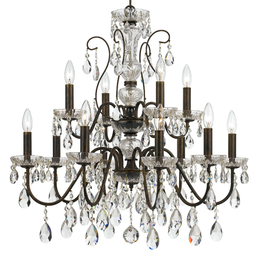 Crystorama Lighting Group Butler 12 Light 29" Wide Crystal Chandelier with Swarovski Strass Crystal Accents - Image 2