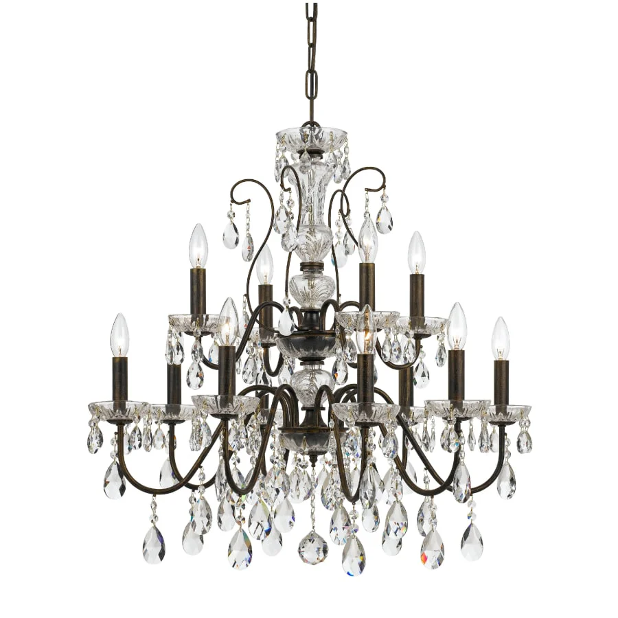 Crystorama Lighting Group Butler 12 Light 29" Wide Crystal Chandelier with Swarovski Strass Crystal Accents - Image 1