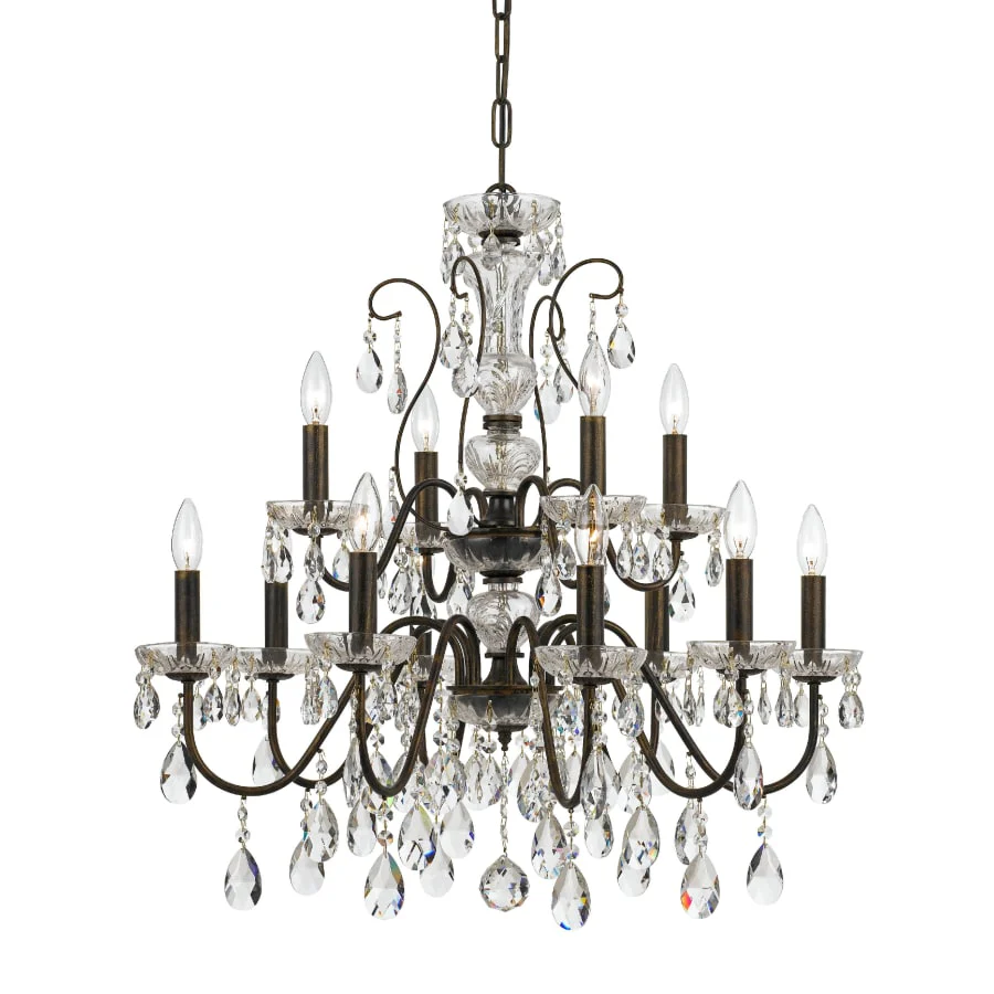 Crystorama Lighting Group Butler 12 Light 29" Wide Crystal Chandelier with Swarovski Spectra Crystal Accents - Image 1