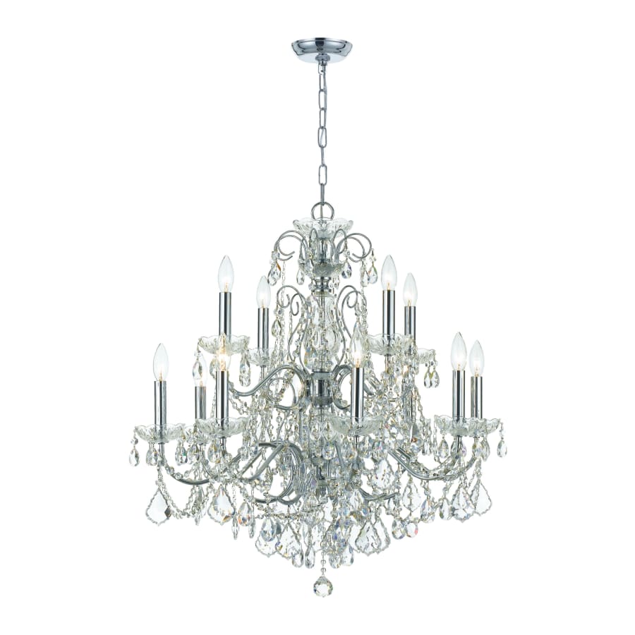 Crystorama Lighting Group Imperial 12 Light 30" Wide Crystal Chandelier with Swarovski Strass Crystal Accents - Image 1