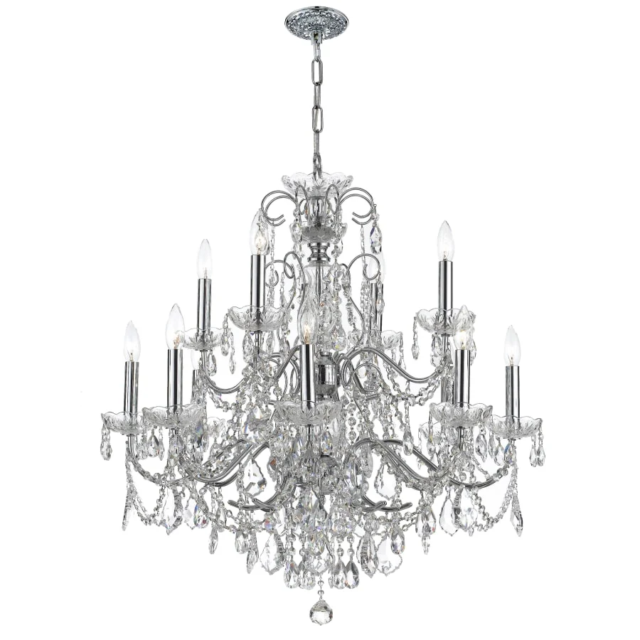 Crystorama Lighting Group Imperial 12 Light 30" Wide Crystal Chandelier with Swarovski Strass Crystal Accents - Image 2