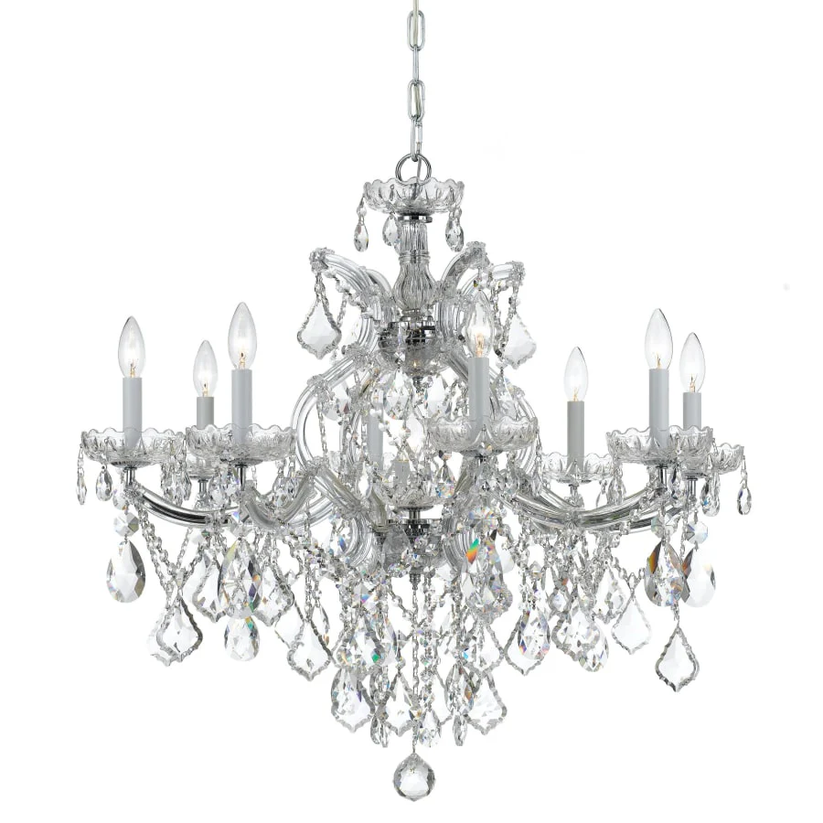 Crystorama Lighting Group Maria Theresa 9 Light 28" Wide Crystal Chandelier with Swarovski Strass Crystal Accents - Image 1