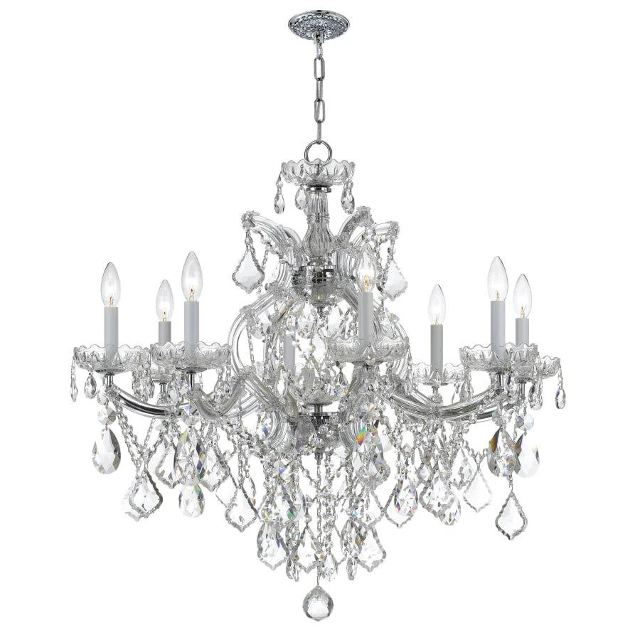 Crystorama Lighting Group Maria Theresa 9 Light 28" Wide Crystal Chandelier with Swarovski Strass Crystal Accents - Image 3