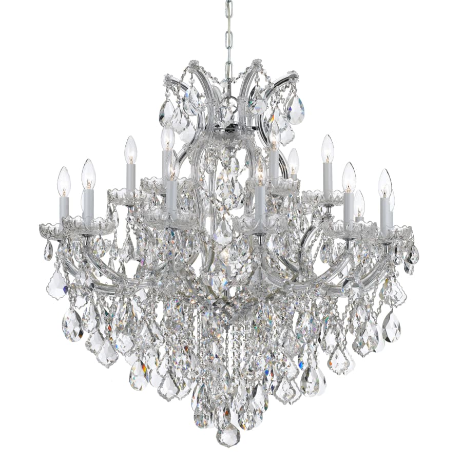 Crystorama Lighting Group Maria Theresa 19 Light 38" Wide Crystal Candle Style Chandelier with Swarovski Strass Crystal Accents - Image 1