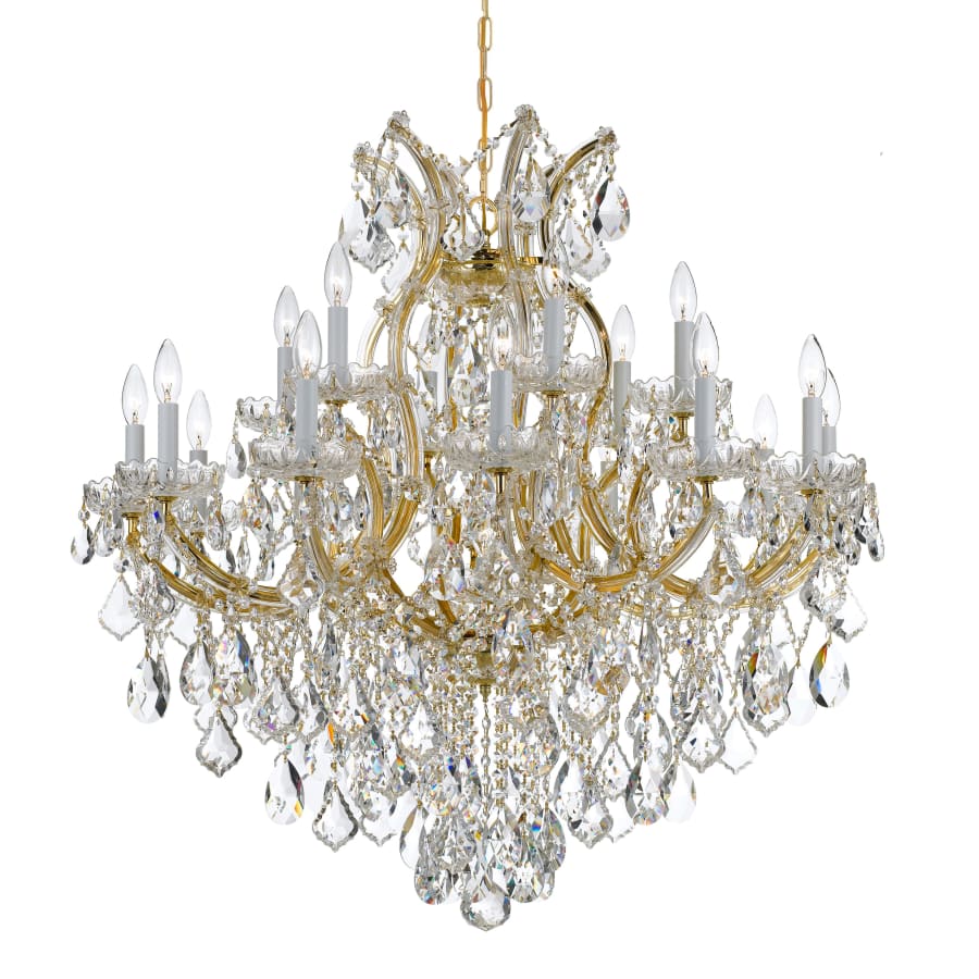 Crystorama Lighting Group Maria Theresa 19 Light 38" Wide Crystal Candle Style Chandelier with Hand Cut Crystal Accents - Image 1
