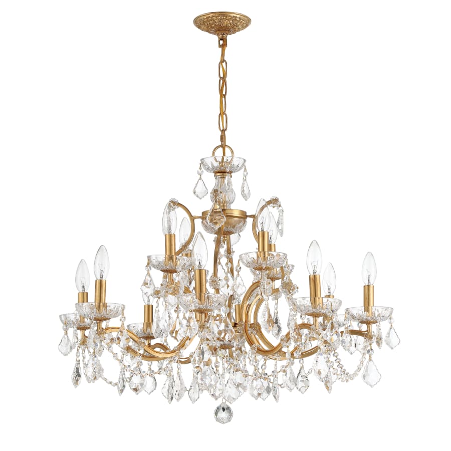Crystorama Lighting Group Filmore 29" Wide 12 Light Crystal Candle Style Chandelier - Image 3