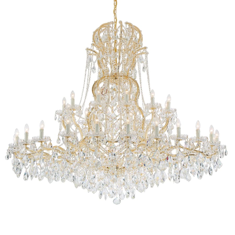 Crystorama Lighting Group Maria Theresa 37 Light 64" Wide Crystal Chandelier with Hand Cut Crystal Accents - Image 3