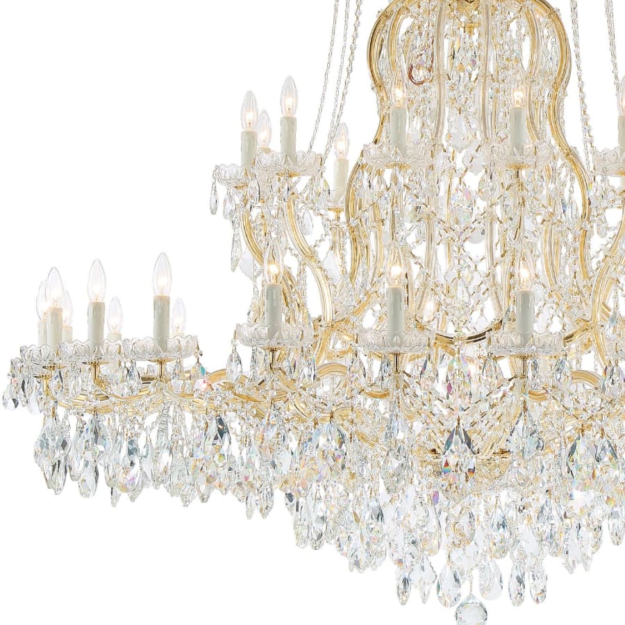Crystorama Lighting Group Maria Theresa 37 Light 64" Wide Crystal Chandelier with Swarovski Strass Crystal Accents - Image 3