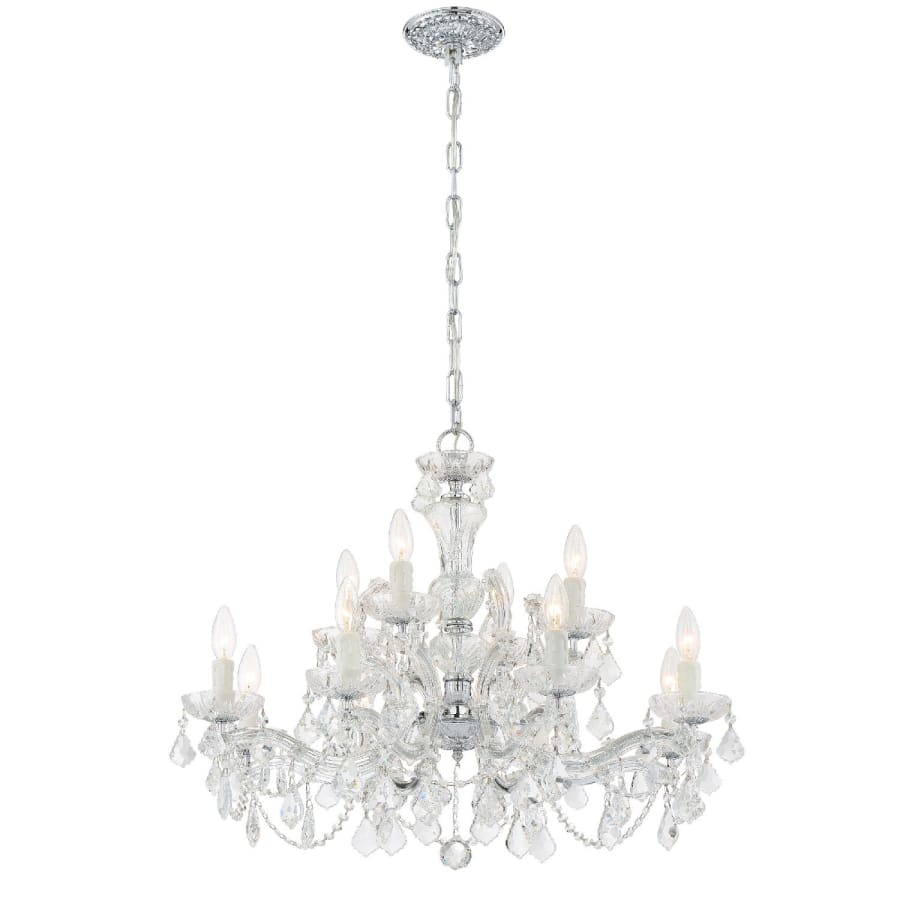 Crystorama Lighting Group Maria Theresa 12 Light 29" Wide Crystal Chandelier with Swarovski Strass Crystal Accents - Image 2