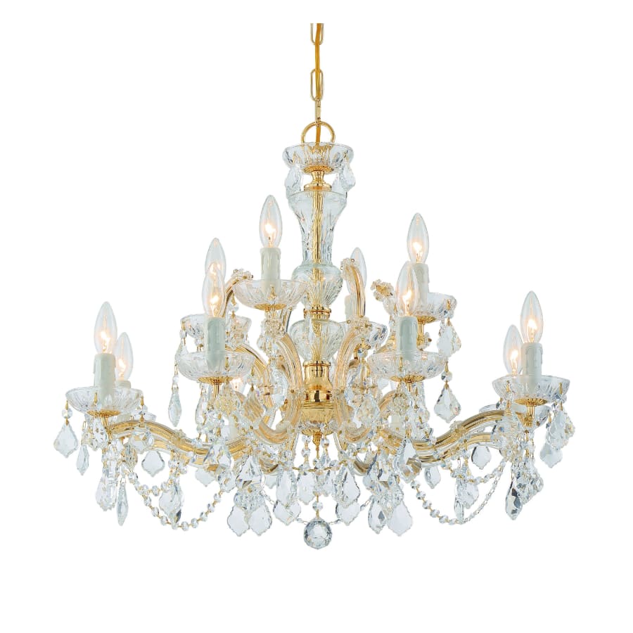 Crystorama Lighting Group Maria Theresa 12 Light 29" Wide Crystal Chandelier with Swarovski Strass Crystal Accents - Image 1