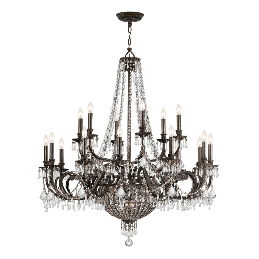 Crystorama Lighting Group Vanderbilt 23 Light 44" Wide Crystal Chandelier with Hand Cut Crystal Accents - Image 1