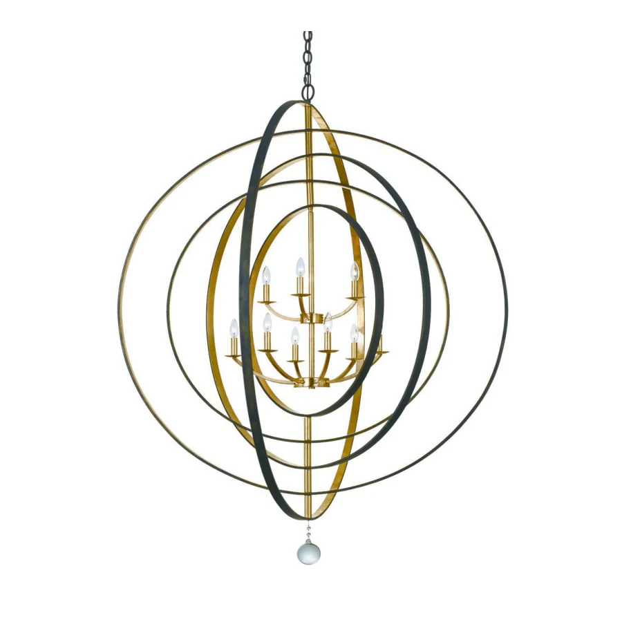 Crystorama Lighting Group Luna 9 Light 48" Wide Taper Candle Style Chandelier - Image 1