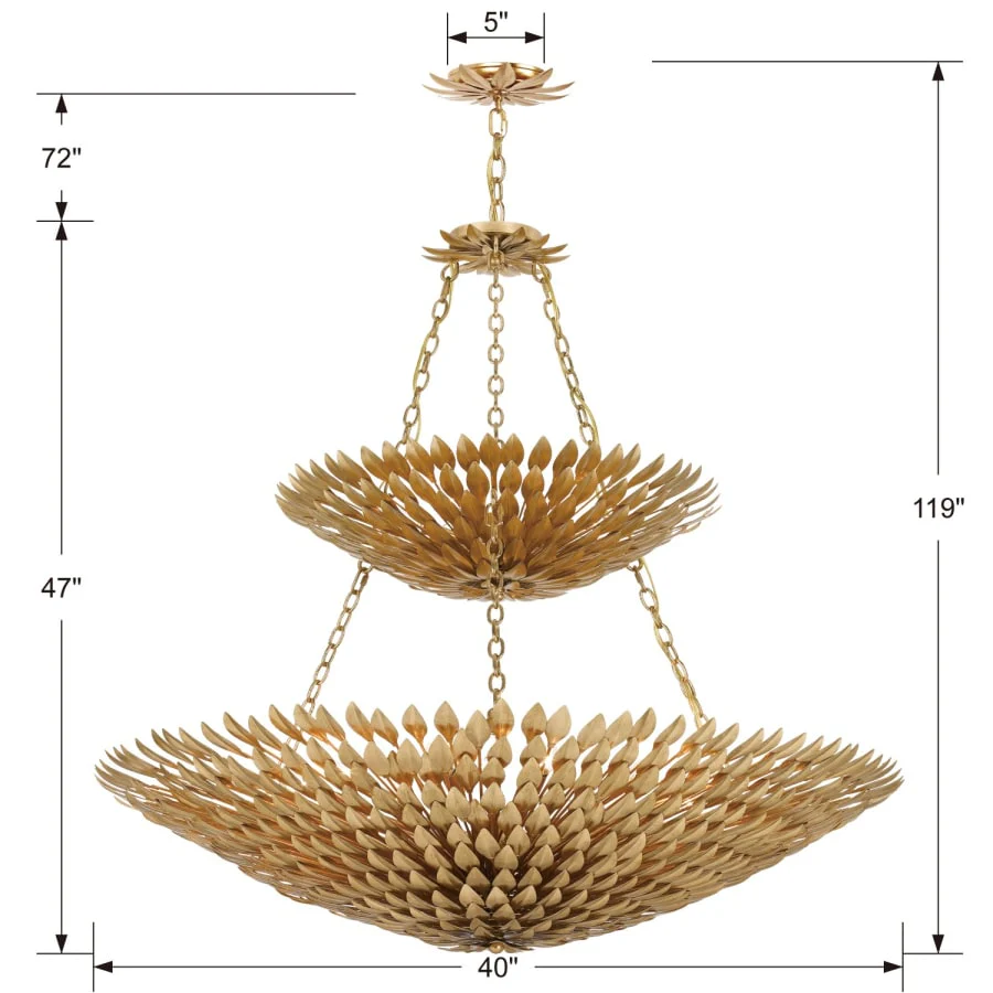Crystorama Lighting Group Broche 18 Light 40" Wide Wrought Iron Chandelier - Image 2