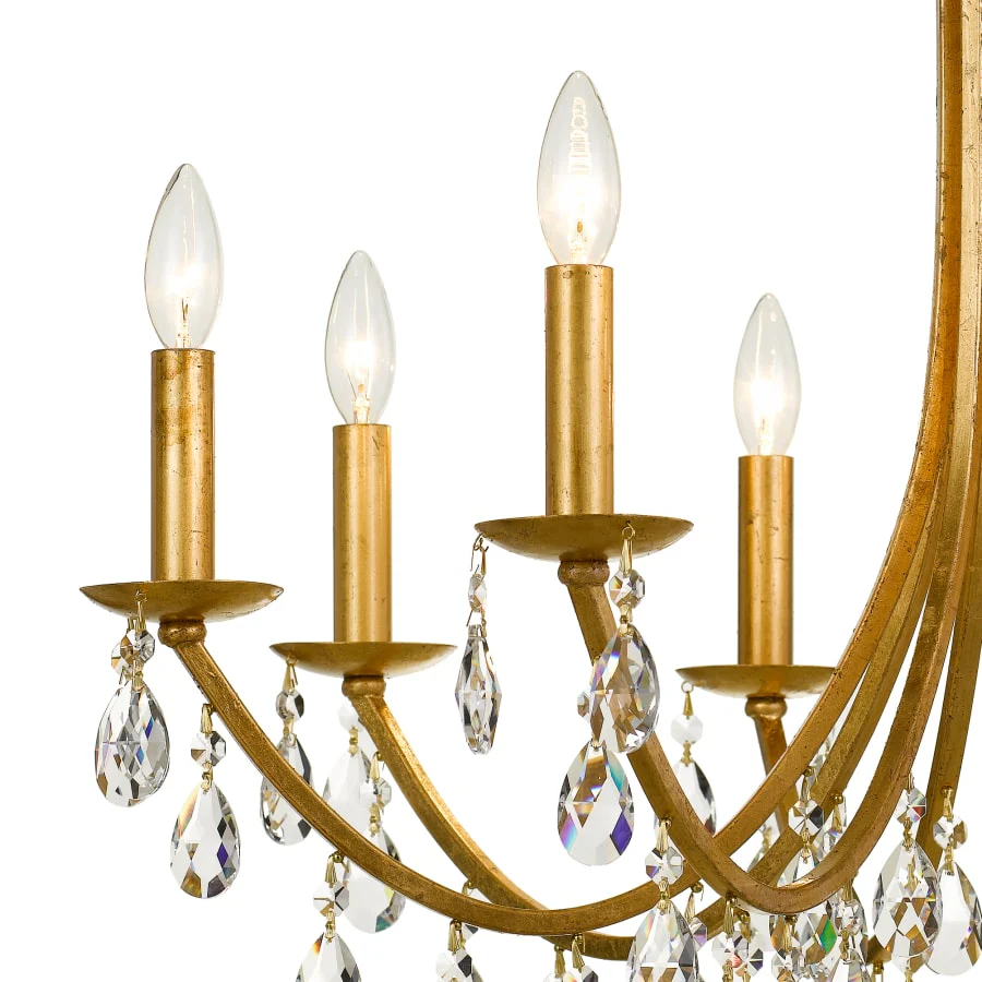 Crystorama Lighting Group Bridgehampton 8 Light 28" Wide Crystal Chandelier with Swarovski Strass Crystal Accents - Image 2