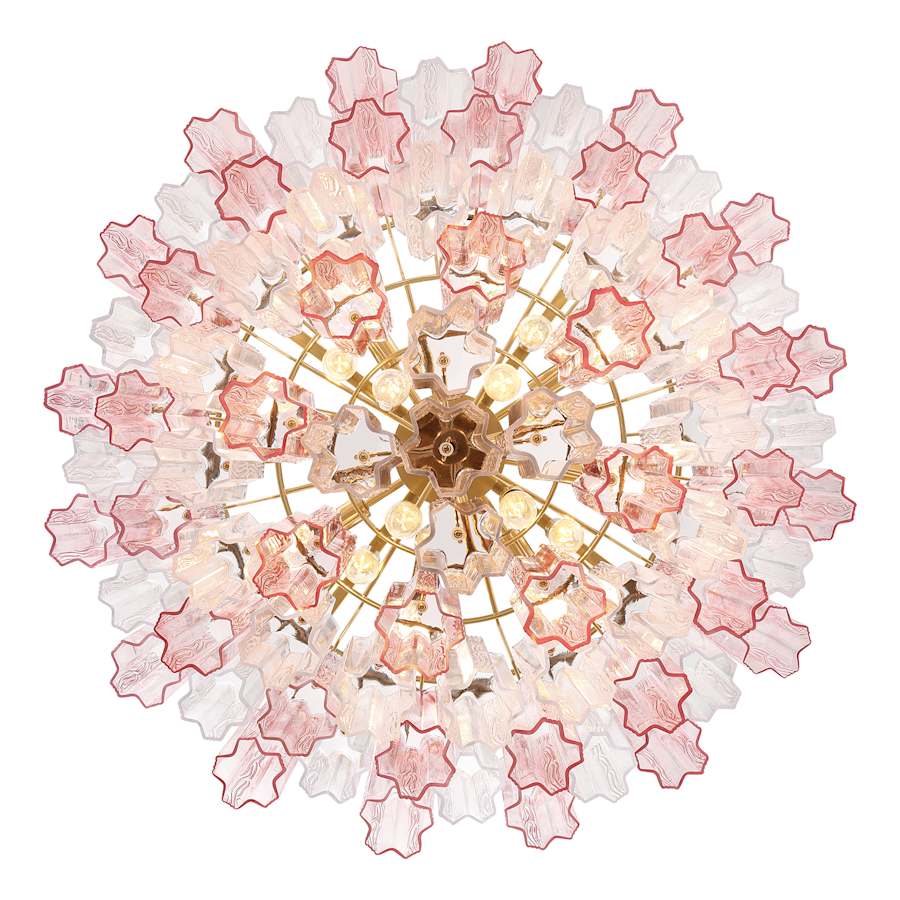 Crystorama Lighting Group Addis 16 Light 32" Wide Chandelier with Spring Tronchi Glass - Image 3