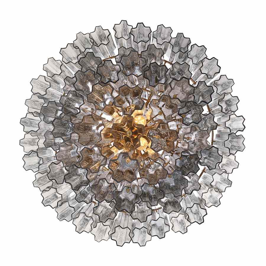Crystorama Lighting Group Addis 20 Light 32" Wide Chandelier with Smoke Tronchi Glass - Image 3
