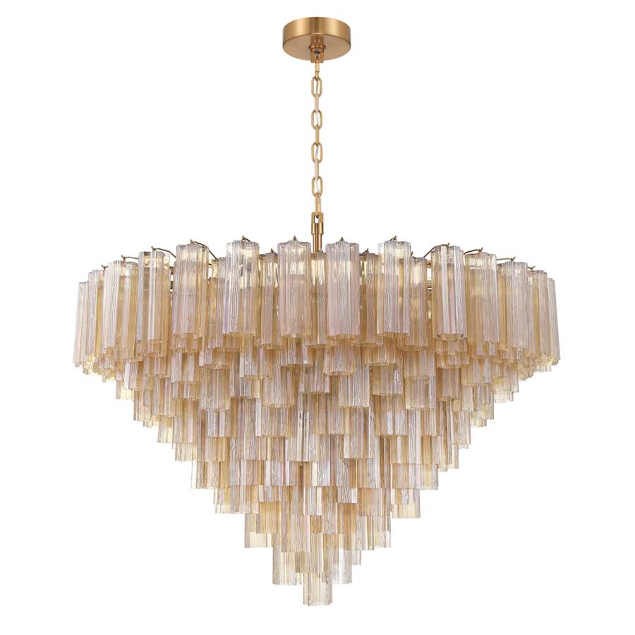 Crystorama Lighting Group Addis 28 Light 49" Wide Waterfall Chandelier - Image 2