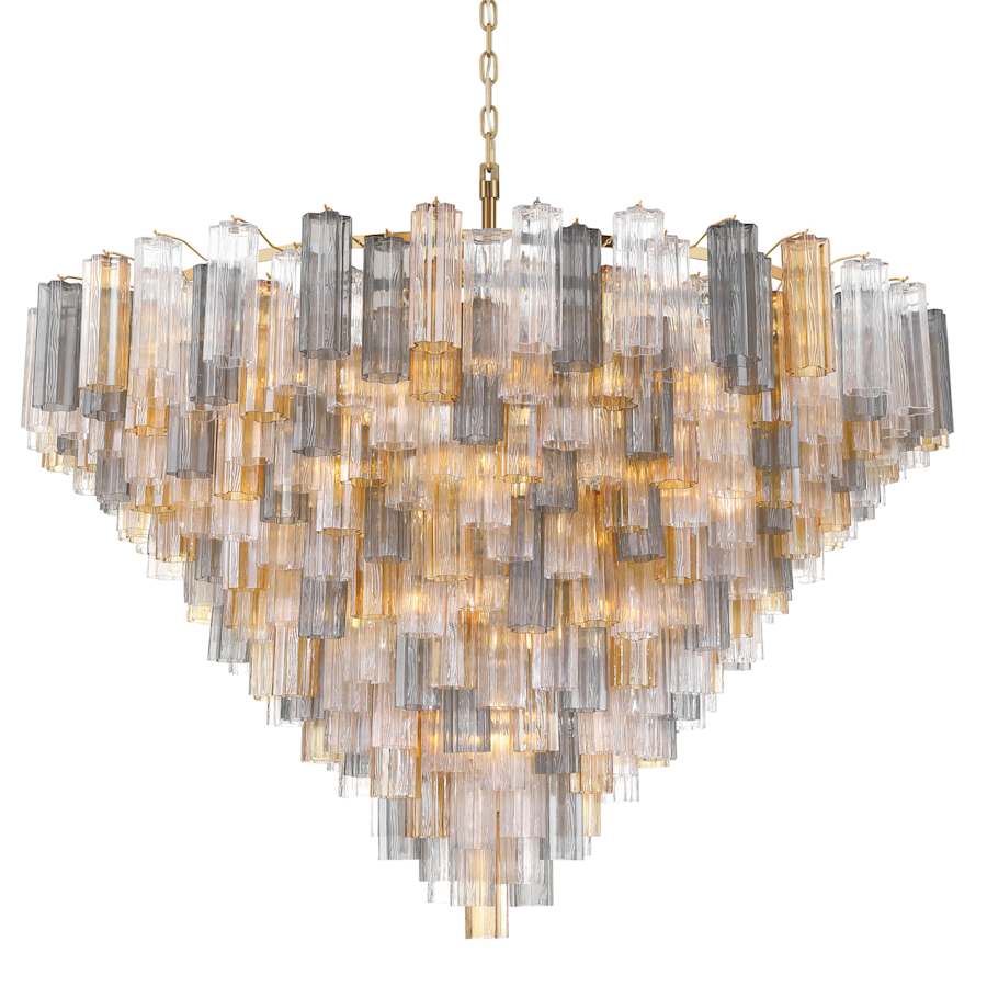 Crystorama Lighting Group Addis 40 Light 62" Wide Waterfall Chandelier - Image 1