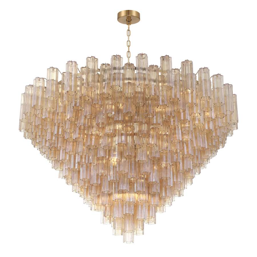 Crystorama Lighting Group Addis 40 Light 62" Wide Waterfall Chandelier - Image 2