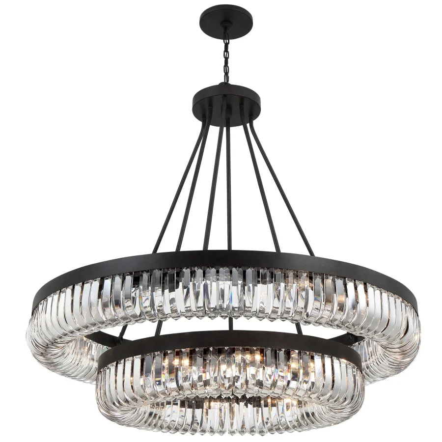 Crystorama Lighting Group Alister 26 Light 42" Wide Ring Chandelier with Clear Glass Shades - Image 2