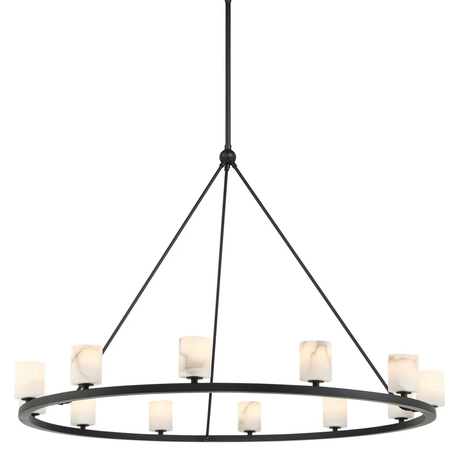 Crystorama Lighting Group Aragon 12 Light 47" Wide LED Ring Chandelier - Image 1