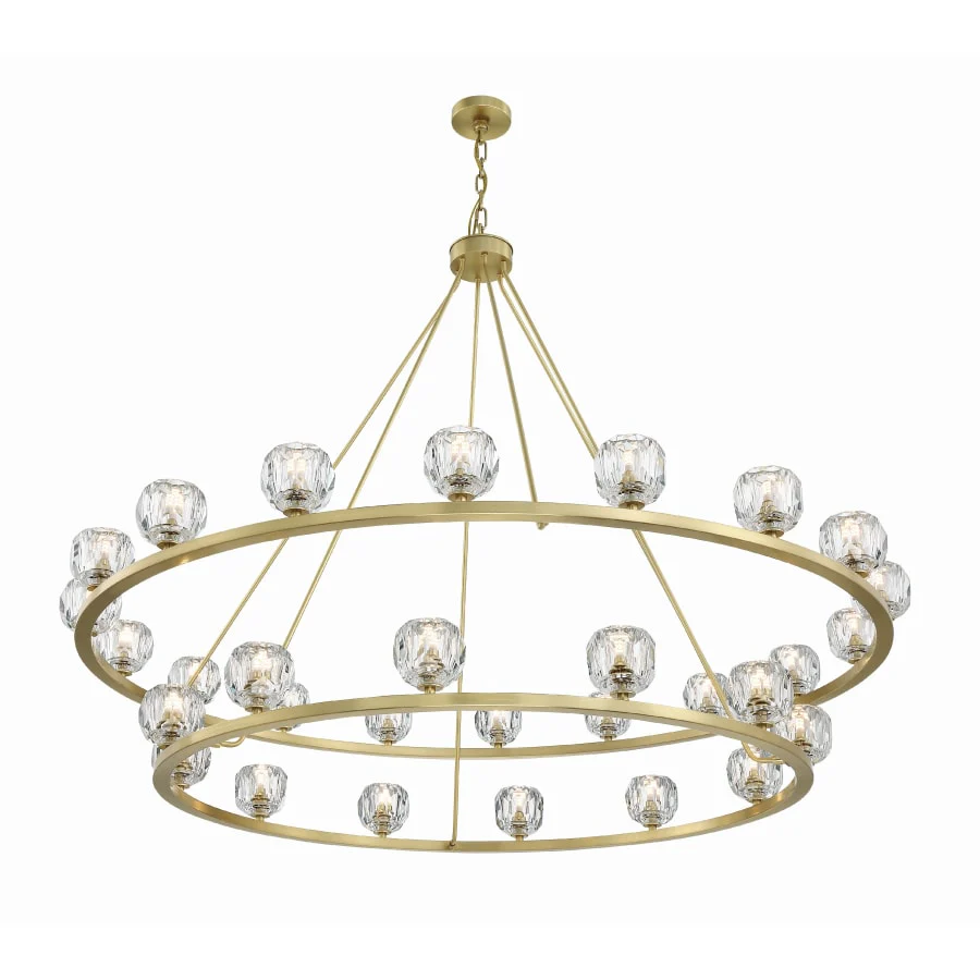Crystorama Lighting Group Aragon 30 Light 60" Wide LED Crystal Ring Chandelier - Image 3