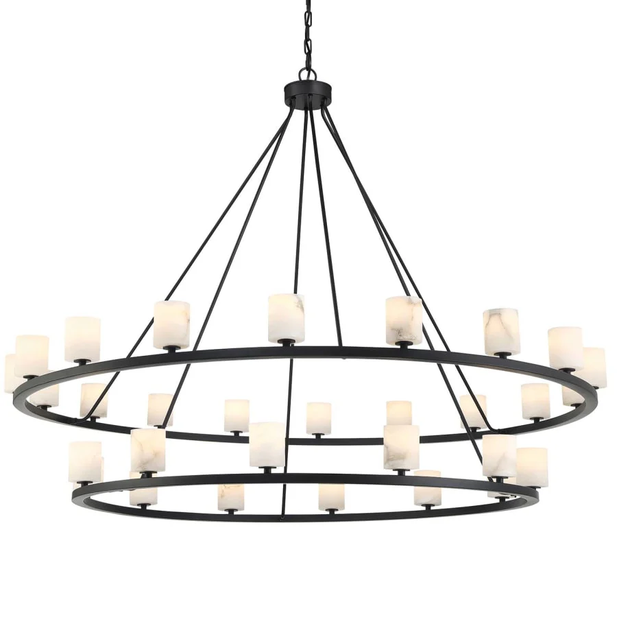 Crystorama Lighting Group Aragon 30 Light 59" Wide LED Ring Chandelier - Image 1