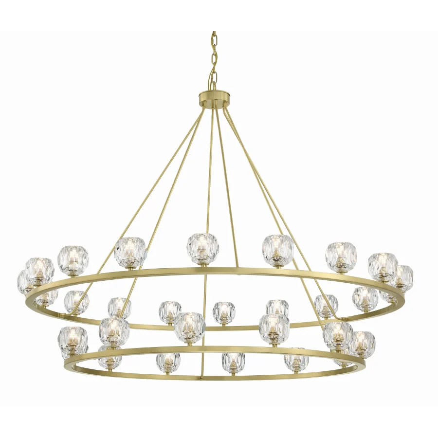 Crystorama Lighting Group Aragon 30 Light 60" Wide LED Crystal Ring Chandelier - Image 1