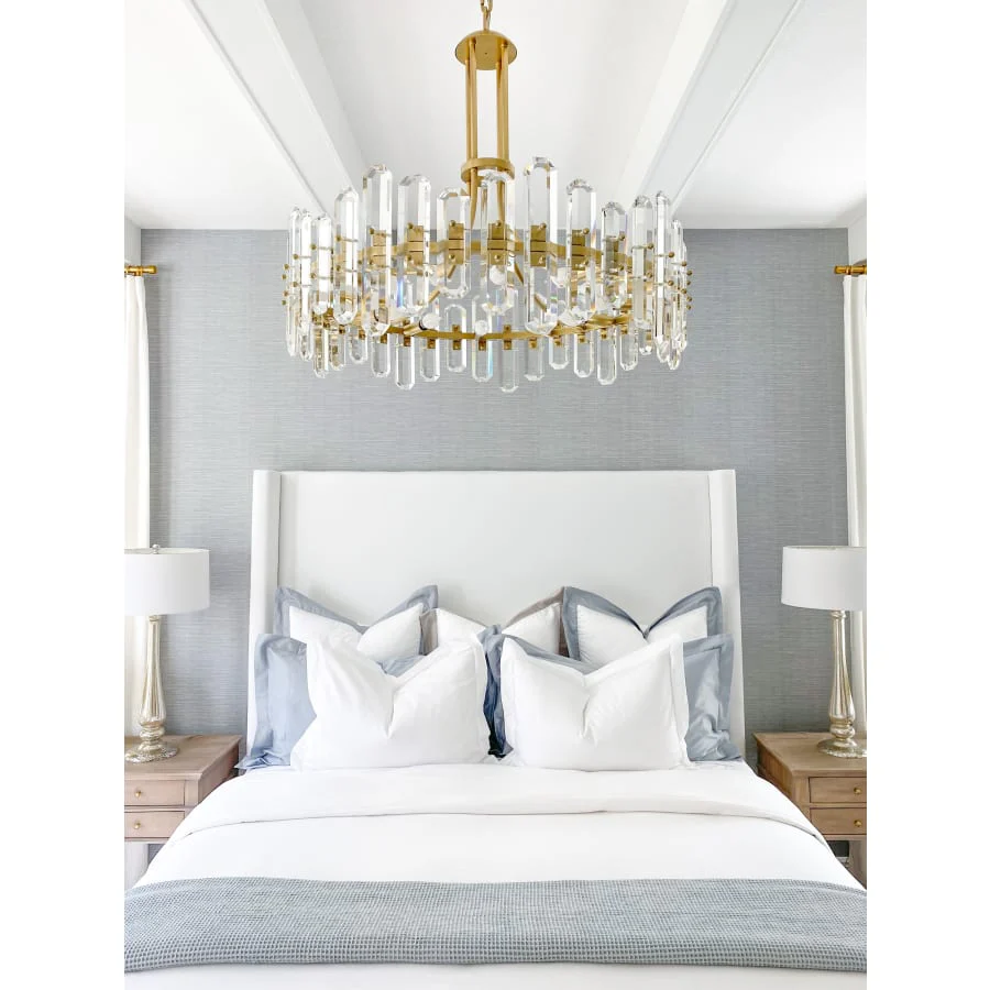 Crystorama Lighting Group Bolton 12 Light 31" Wide Crystal Drum Chandelier with Faceted Crystal Accents - Image 3