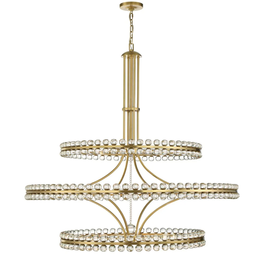 Crystorama Lighting Group Clover 24 Light 48" Wide Ring Chandelier with Glass Ball Accents - Image 2