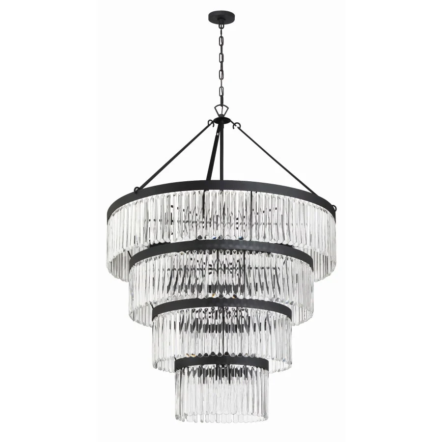 Crystorama Lighting Group Emory 22 Light 40" Wide Crystal Waterfall Chandelier - Image 2