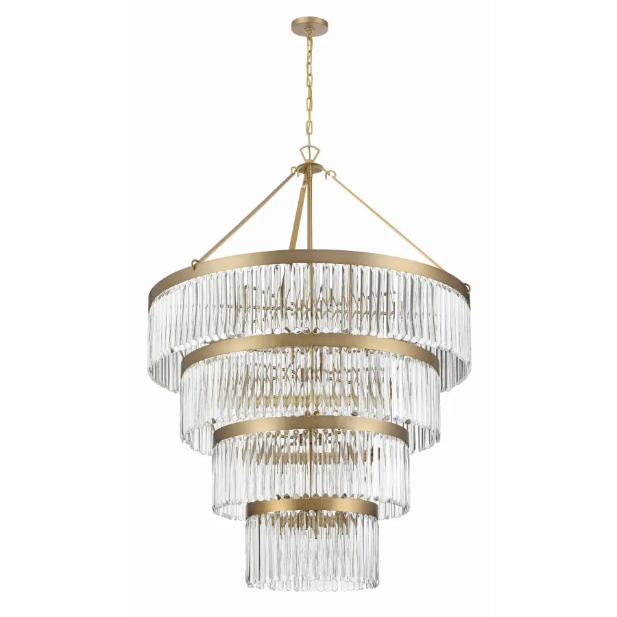 Crystorama Lighting Group Emory 22 Light 40" Wide Crystal Waterfall Chandelier - Image 3