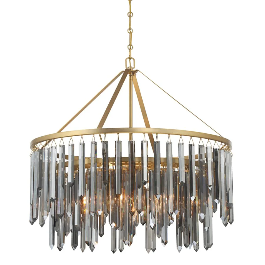 Crystorama Lighting Group Gemma 9 Light 32" Wide Drum Chandelier - Image 1