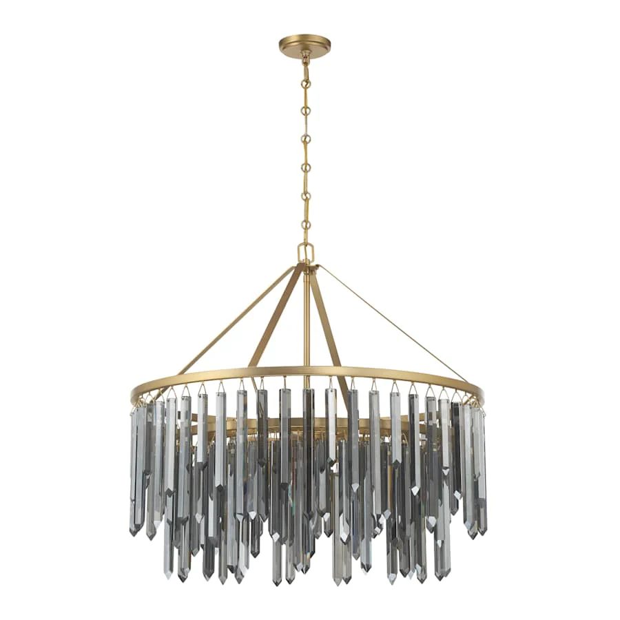 Crystorama Lighting Group Gemma 9 Light 32" Wide Drum Chandelier - Image 2