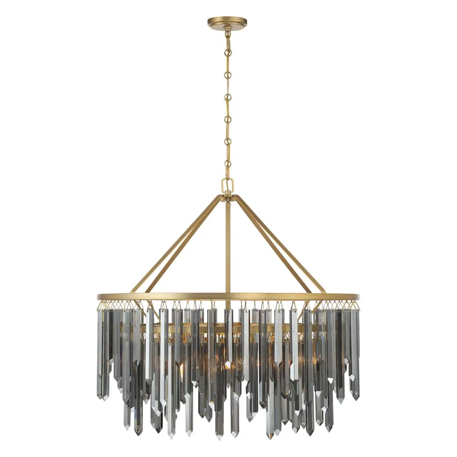 Crystorama Lighting Group Gemma 9 Light 32" Wide Drum Chandelier - Image 3