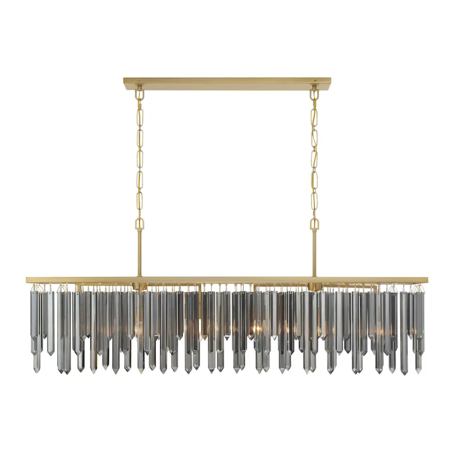 Crystorama Lighting Group Gemma 6 Light 52" Wide Linear Chandelier - Image 3