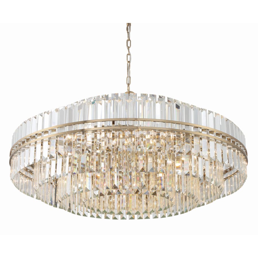 Crystorama Lighting Group Hayes 32 Light 41" Wide Crystal Waterfall Chandelier - Image 1