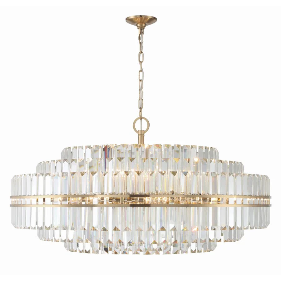 Crystorama Lighting Group Hayes 32 Light 41" Wide Crystal Waterfall Chandelier - Image 2