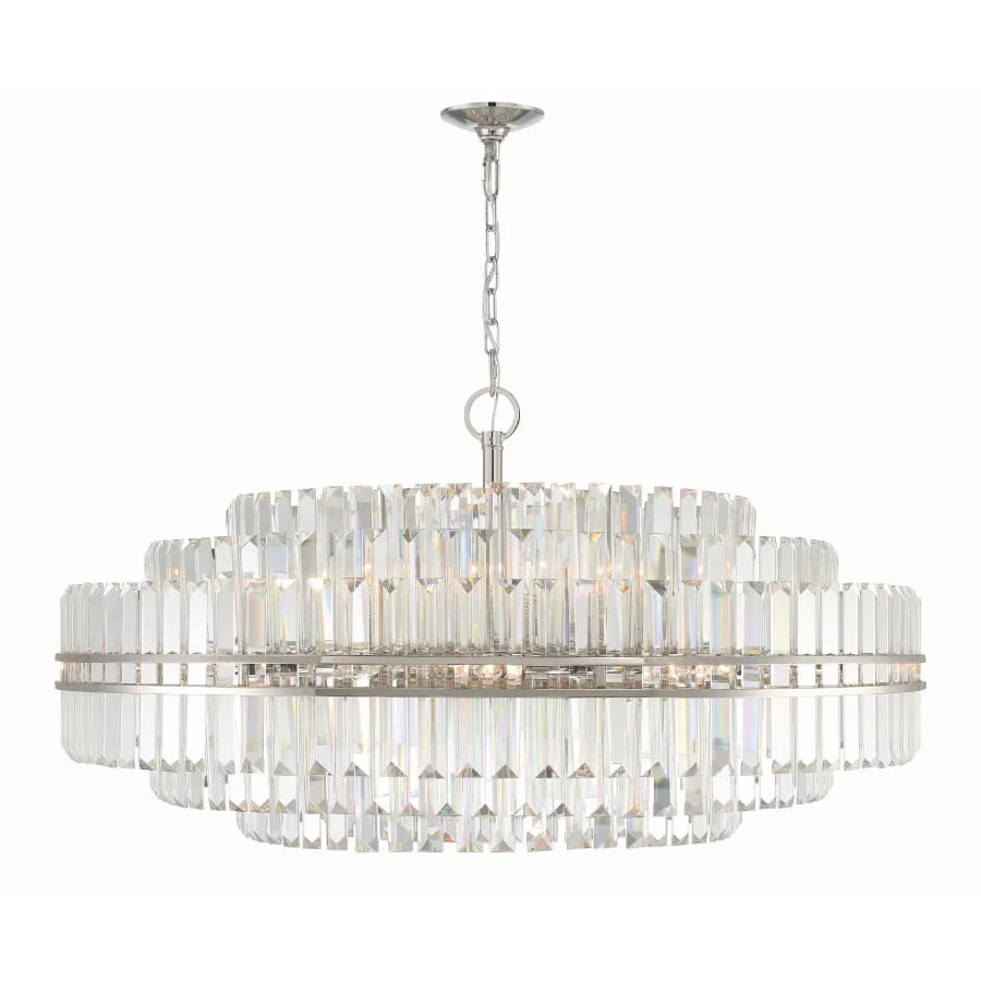 Crystorama Lighting Group Hayes 32 Light 41" Wide Crystal Waterfall Chandelier - Image 3
