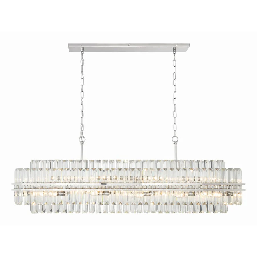 Crystorama Lighting Group Hayes 16 Light 50" Wide Crystal Linear Chandelier - Image 3