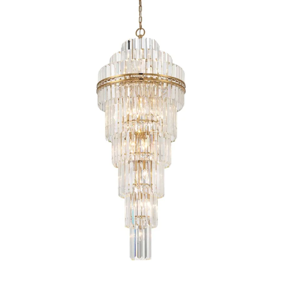 Crystorama Lighting Group Hayes 31 Light 24" Wide Crystal Waterfall Chandelier - Image 1