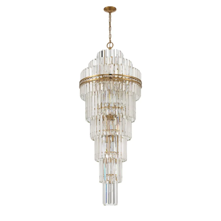 Crystorama Lighting Group Hayes 31 Light 24" Wide Crystal Waterfall Chandelier - Image 2