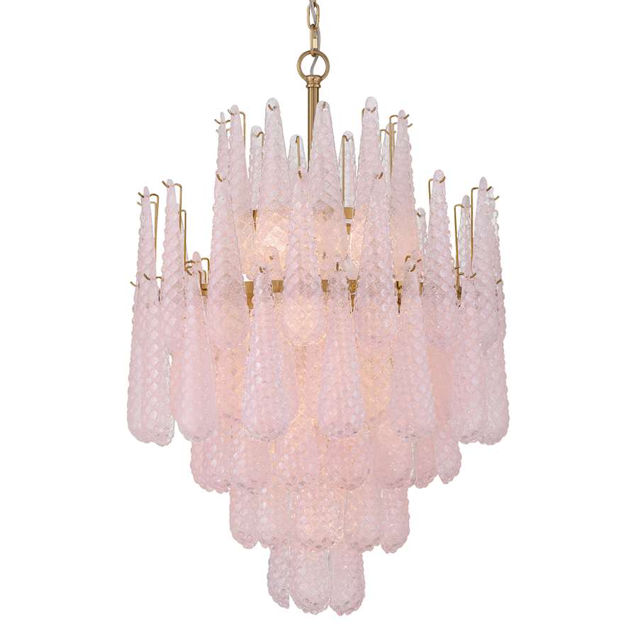 Crystorama Lighting Group Ollie 16 Light 26" Wide Waterfall Chandelier with Textured Sand Glass Shade - Image 1