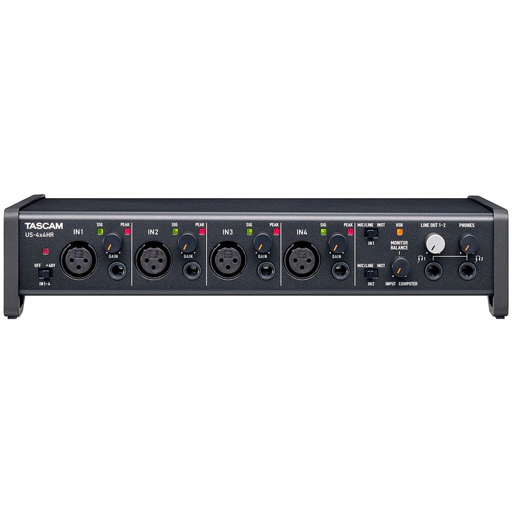 Tascam US-4x4HR USB-C Interface for Mac, Windows & iOS - Image 1