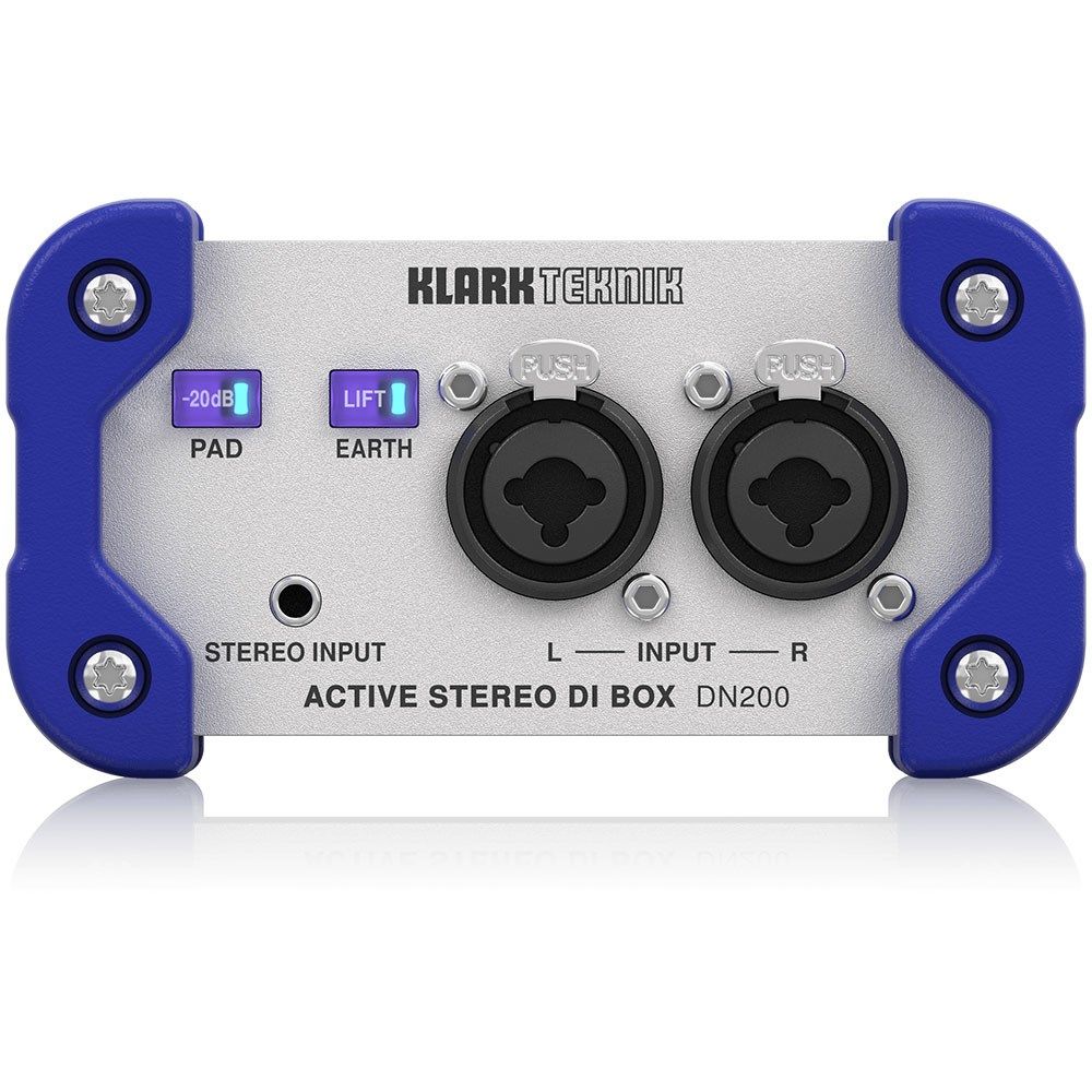 Klark Teknik DN200 V2 2-Ch Active DI Box w/ Extended Dynamic Range & Sum/Split - Image 1