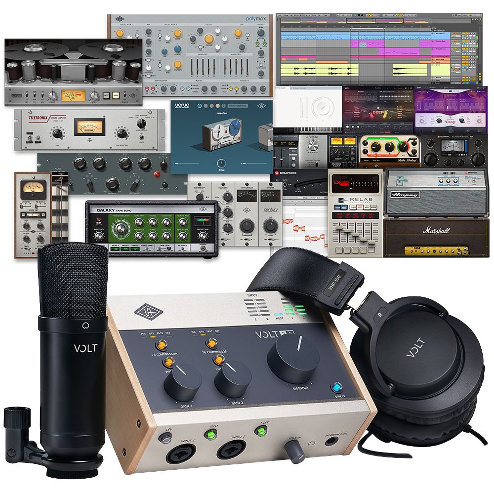 Universal Audio Volt 276 Pack 2-In/2-Out USB 2.0 Interface w/ Condenser Mic & Headphones - Image 1